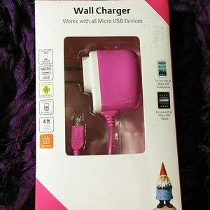 New, Travelocity Pink Wall Charger